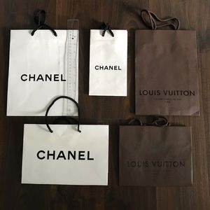 Louis Vuitton and Chanel Shopping Bags
